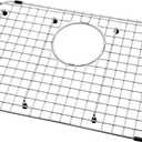 Serene Valley Sink Bottom Grid 20" X 13", Rear Drain with Corner Radius 2", Sink Protector SVM2013R