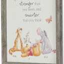 POP Creations Disney framed MDF print Winnie the Pooh You are braver quote 16x20 1'' frame width 1'' depth