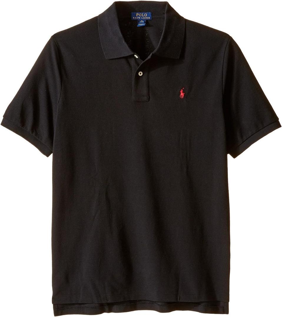Polo Ralph Lauren Boys Classic Fit Pony Logo Polo Shirt (L/G (14-16), Polo Black)