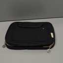 BAGSMART Toiletry Bag Travel Bag with Hanging Hook, Water-resistant Makeup Cosmetic Bag Travel Organizer for Accessories, Shampoo, Full-size Container, Toiletries (Black, Medium)