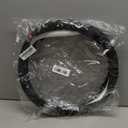 Car Steering Wheel Cover for BMW X3 X5 X7 3 5 Series 328i 528i 535i 530i 540i 320i 325i 330i X1 X2 X4 X6 1 2 4 6 7 8 M3 Series e90 e60 f30 e46 Interior Accessories, Black Leather-14.5-15 inch