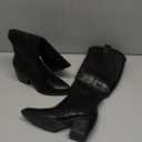 DREAM PAIRS Womens Cowboy Boots Wide Calf Comfortable Pull On Zipper Chunky Heel Pointed Toe Embroidered Western Cowgirl Knee High Boots Ladies Retro Tall Boot (6)