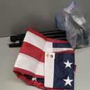 American Flag 3x5 FT with Pole Kit, 6FT Tangle Free Black Flagpole, Heavy Duty Spun Polyester US Flag with Embroidered Stars, Sewn Stripes, Brass Grommets, and Mounting Bracket for Outside House