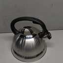 Mr. Coffee Flintshire 1.75-Quart Stainless Steel Whistling Tea Kettle  Brushed Satin Finish Stove-Top Kettle for Boiling Water