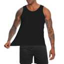 Nutria Mens Cotton Tank Tops 3 Pack Sleeveless Jersey Casual Classic T Shirts Crew Neck Summer Tees Multicolor U02 L
