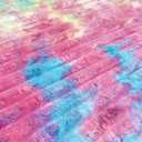 Rainbow Faux Fur Striped Plush Area Rug for Bedroom Living Room Sofa,2'x3' Fluffy Shaggy Rectangular Square Rug for Kids Teen Girls Room,Furry Carpet Rug for Nursery Baby Room