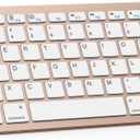 OMOTON Bluetooth Keyboard Compatible with iPad 10th Generation, iPad 10.2 (9th/8th/7th), iPad Pro 13/12.9/11 inch, iPad Air/Mini and More Bluetooth Enabled Devices, Gold