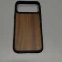 Carveit Magnetic Wooden Case for iPhone 17 Pro Max Case, Wood Artisan Engraved & Black Soft TPU Shockproof Cover, Compatible with MagSafe Wireless Chargers (Natural Grain) Walnut