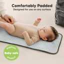 KeaBabies Portable Diaper Changing Pad, Easy Wipe Clean - Foldable Waterproof Baby Changing Mat for Diaper Bag, Compact, Lightweight, 25x13 Newborn, Infant, Baby Changer Travel Essential (Olive Green)