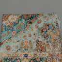 BUAEL Boho Floral Throw Pillow Covers 20x20 inch Set of 2,Boho Rug Geometric Floral Pattern Decor Double Sided Pattern Cushion Cover Soft Pillow Case Living Sofa Room Bed Square Pillow Cover