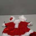 Suzile Christmas Goose Outfit Mrs. Claus Dresses Clothes for 23" High Cement or Plastic Goose Porch Yard Goose Costume for Lawn Outdoor Garden Patio Statue Xmas Santa Holiday Decor