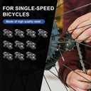 Bike Chain Master Link - PSLER Single Speed Bicycle Chain Link Missing Link Connectors Bike Chain Repair Accessories 10 Pieces Black