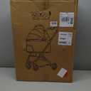 Dog Stroller for Dogs - 3 in 1 Pet Stroller with Detachable Storage Basket 4 All-Terrain Rubber Wheels Pull Rod Durable Travel Carrier for Max 33 lbs Medium Dogs 2 Small Cats (Grey)