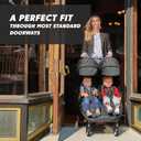 Baby Jogger® City Tour 2 Side by Side Double Stroller, Compact Twin Stroller Design, Easy-To-Maneuver, Fits Through Standard Doorways, Compact One-Step Fold Design, Baby Travel Essential, Pitch Black