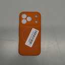 Miracase Magnetic for iPhone 17 Pro Case, Compatible with MagSafe, Integrated Silicone Camera Control Cover, 3.0mm Thicken Shockproof Drop Protection Phone Case for 17 Pro,Orange