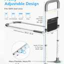 Bed Rails for Elderly Adults Height Adjustable Bed Assist Rail for Seniors Safety Bed Handle with Leg