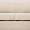 Turquoize 3 Piece Sofa Covers for 2 Cushion Couch Sofa Slipcover Soft Couch Cover for Dogs-Washable Sofa Furniture Covers with 2 Individual Cushion Covers (2 Cushion Sofa, Biscotti Beige)