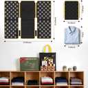 BoxLegend Shirt Folder V7 Metal for Wear Resistance Clothes Folding Board Storage Tshirt Folder Board Metal Edging and Joints Laundry Folding Board Black