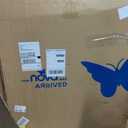 NOVA Medical Products Lightweight Transport Chair with Locking Hand Brakes, Flip Up Arms and Anti-Tippers Blue