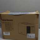 SEEDEEM Toaster 2 Slice, Touch Control Stainless Toaster LCD Display, 50% Faster Heating Speed, 1.4'' Wide Slots, More Timer Functions, Removable Crumb Tray, 1350W, Dark Metallic