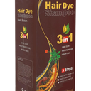 Super Lash Mei du 3-in-1 Hair Dye Shampoo, 500ml | Instant Coloring, Shine & Moisture (Dark Brown) EXP:06/03/2028
