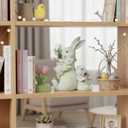 Resin Bunny Figurine, 4.5in Adorable Mom and Baby Bunnies Decor, Family Unity Easter Table Decorations, Spring Home Decor, Rabbit Ornaments for Easter Gifts(Mom and Baby)