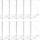 Fixwal 12pcs Shelf Dividers for Closet Organization Acrylic Shelf Divider for Wooden Shelving, Wood Shelf Organizer for Closet, Bedroom, Kitchen and Office