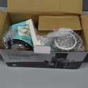 X Home Rotary Cheese Grater for Kitchen, Shredder with 3 Interchangeable Blades, Rotary Grater with Handle and Strong Suction Base, for Vegetables, Fruit, Nuts, Easy to Use and Clean, Blue