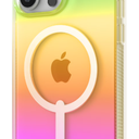 ZAGG Milan Snap Case for iPhone 17 - Iridescent Bubble, Graphene Strengthened Phone Case with Drop Protection (13ft/4m), Textured Edges & Sparkle Design, MagSafe Charging Compatible