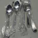 Winco 12-Piece Dots Dinner Spoon Set, 18-0 Stainless Steel, Silver