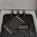 3 Bank Marine Battery Charger, 12V 30A (10A/Bank) Smart Waterproof Onboard Boat Battery Charger, Battery Maintainer & Desulfator for SLA/AGM/Lithium (LiFePO4), Calcium and Deep-Cycle Batteries