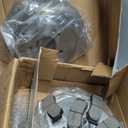 Brake Pads and Rotors Kit Rear, Compatible with Hyundai Santa Fe 2007-2009 2.7L/3.3L| OE Disc Drilled Slotted Rotors Kit| 302mm(11.9in)|31441 & D1297-8414