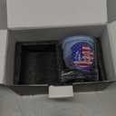 TIKIRUGI American Flag Whiskey Glasses Set of 1 – 10oz Patriotic Old Fashioned Bourbon Glasses with 2 Large Ice Ball Molds | Crystal Cocktail Rocks Glass Gift for Dad, Husband, Men, Whiskey Lovers