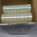 Pasimy 96 Rolls Clear Tape Bulk Strong Sticky Transparent Tape Refills for Dispenser, Office, Home, School, Wall, Carpet, 3/4 x 1000 Inches(Green)