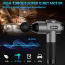TOLOCO Massage Gun, Deep Tissue Back Massage for Athletes for Pain Relief, Percussion Massager with 10 Massages Heads & Silent Brushless Motor, Mothers Day Gifts, Carbon