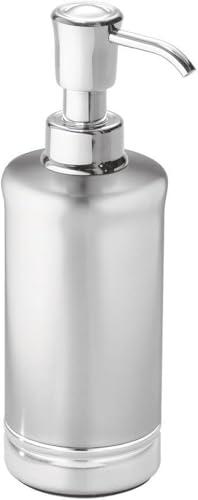 InterDesign York Liquid Soap & Lotion Dispenser Pump for Kitchen, 9.5 oz