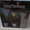 Solar Hanging Lantern Outdoor Waterproof, Metal Decorative Light with LED Bulb, Solar Powered Tabletop & Balcony Lighting Garden Decor for Yard, Patio & Porch, Gift for Mom & Grandma