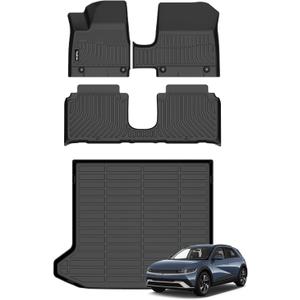 Wailtnb- for Hyundai Ioniq 5 Movable Console 2025-2026 (Limited Models) Floor Mat Cargo Liner All Weather Floor Liner Car Mat for Hyundai Ioniq 5 Custom Fit Automotive Full Set Accessories