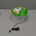 Catit Flower Fountain with Triple Action Filter, Cat Drinking Water Fountain, 3 L, Green