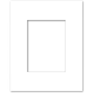 16x20 Matting for 9x12 Photograph or Artwork 4-Ply Bevel Cut Acid Free Matboard for Picture framing (White)