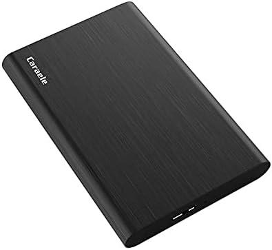 Caraele 500GB Ultra Slim Portable External Hard Drive USB3.0 HDD Storage Compatible for PC, Desktop, Laptop, MacBook, Chromebook, Xbox One, Xbox 360, PS4 (Black)