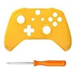 Melocyphia Matte Front Top Housing Shell Cover Faceplate Case for Xbox One S Slim Controller (Yellow)