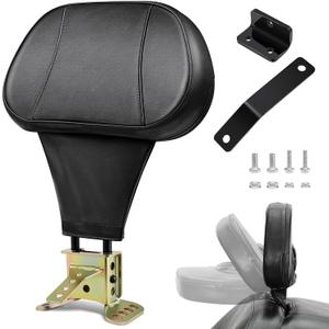 Benlari Driver Rider Backrest, Adjustable Detachable Rider Driver Backrest Fit for Harley Davidson Touring Road Glide Street Glide Electra Glide Road King 1988-2024 (Colored Zinc)