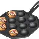 Cast Iron Takoyaki Grill Pan (7 inch 12 Holes)
