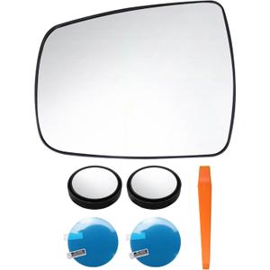 Driver Side Mirror Glass Heated Exterior With Backing Plate Fit for Kia Sorento 2011 2012 2013 2014 2015 Replace 876111U200 876111U100 876111U000, Left