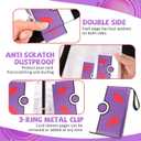 Collectible Trading Card Binder, 400 Pockets Card Holder with 50 Removable Sleeves, Portable Collection Binder Album Book Case Storage, Zipper Card Protective Sleeves for TCG, Sports Card (Master Purple)