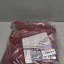 ChrisDowa 100% Blackout Curtains for Bedroom with Black Liner, 2 Thick Layers Total Blackout Thermal Insulated Grommet Window Curtains 2 Panels Set (Burgundy, 52 x 63 Inch)