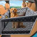 URPOWER Hard Bottom Dog Car Seat for Large Medium Dogs, Dog Back Seat Extender with 3-Sided Hard Boards, Waterproof Pet Backseat Cover Dogs Hammock for Large Cars, Trucks and SUVs, Holds up to 200 lbs