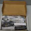 Hiware 48-Piece Matte Black Silverware Set with Steak Knives, Black Flatware Set for 8, Stainless Steel Tableware Cutlery Set, Utensil Sets for Kitchen