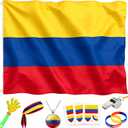 2026 World Cup Fan Accessories Kit, 7 PCS World Soccer Sport Cup Gear Set, World Cup Merchandise for Soccer Party Decorations, Stadium Events, Watch Party, Home Cheering